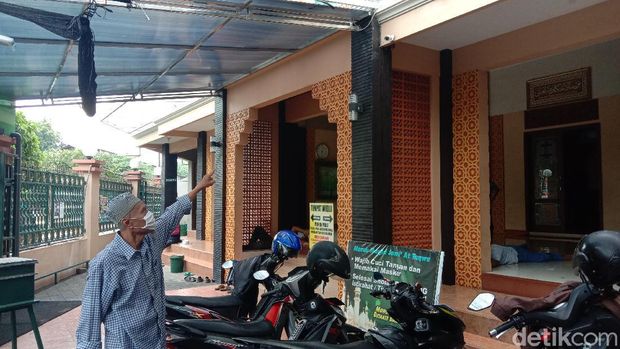Suasana di Masjid Jami At-Taqwa, Kudus, lokasi pencurian sepeda yang terekam CCTV, Rabu (27/1/2021).