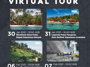 Catat, Ini Jadwal Tur Virtual ke Surga Tersembunyi di Indonesia