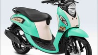 Yamaha Fino 125 Sporty dengan memberikan 3 pilihan warna baru yang diklaim tampil lebih fresh dengan warna baru yang mengedepankan gaya classic dan konsep yang lebih cheerful sehingga tetap fashionable. Foto: dok. Yamaha Indonesia