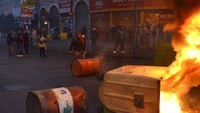 Palang Merah Lebanon mengatakan bahwa sedikitnya 45 orang luka-luka dalam bentrokan pada Selasa (26/1) malam waktu setempat.