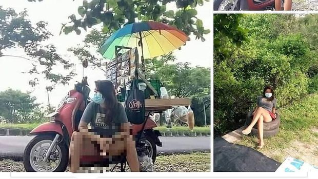 Foto viral penjual kopi di Bali.