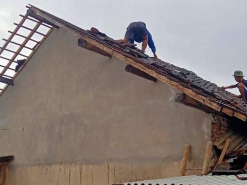 Dampak puting beliung di Klaten, Kamis (28/1/2021).
