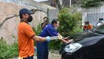 Foto-foto Reka Ulang Penembakan Mobil Bos Tekstil di Solo
