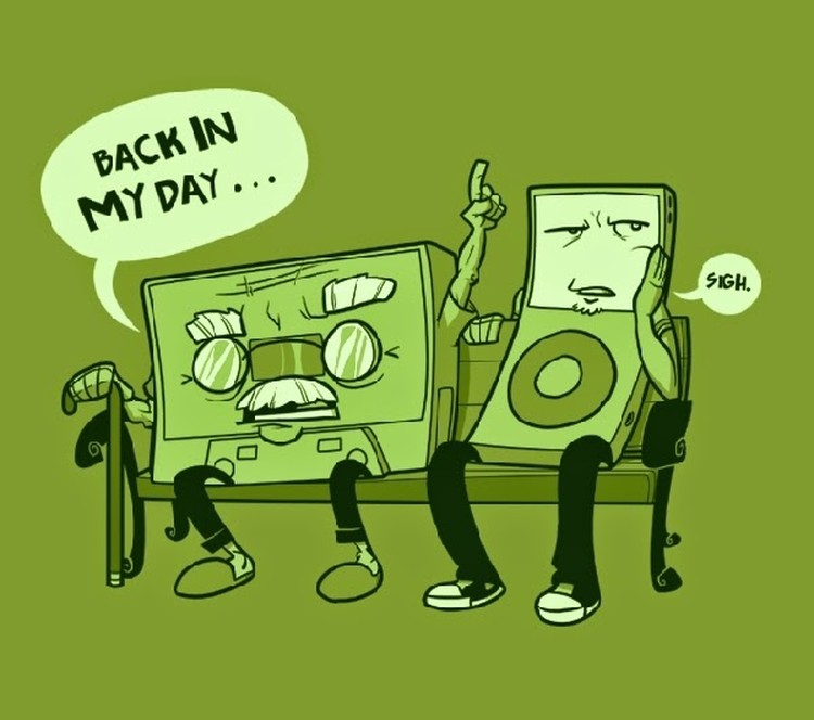 fotoinet meme gadget jaman old vs jaman now