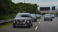 Menariknya ada salah satu SUV mewah yang masuk dalam jajaran mobil impor yang diminati di Indonesia dengan catatan angka 1.359 unit. Mobil itu diimpor dari Korea Selatan, yakni Hyundai Palisade. Foto: Hyundai Motors Indonesia