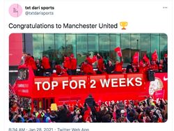 Meme Kocak MU Cuma Sebentar di Puncak