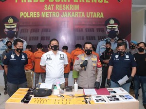 Beraksi 6 Bulan, Sindikat Curanmor Bersenpi di Jakut Gondol 150 Motor