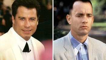 Begitu juga John Travolta yang tidak memilih ambil bagian menjadi Forrest Gump yang berujung diperankan oleh Tom Hanks. Foto: via Bored Panda