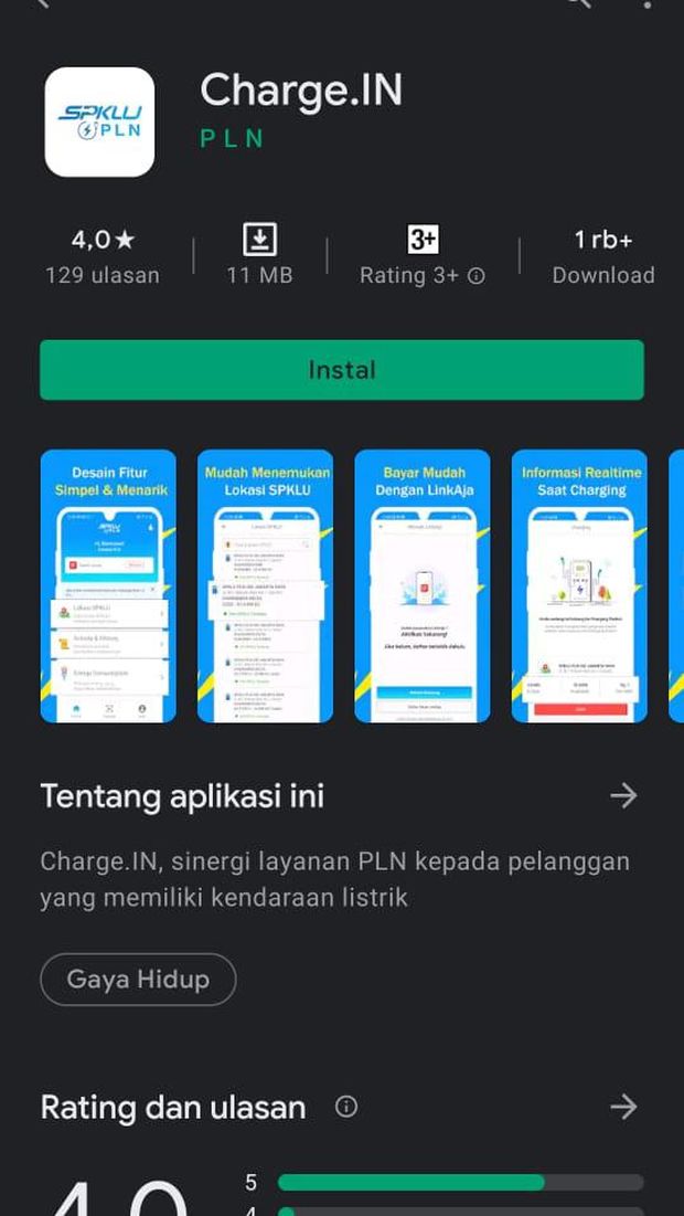 Aplikasi Charge Id