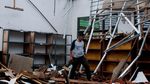 Gegera Angin Kencang, Atap Sekolah di Banten Ini Ambruk