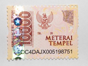 Meterai Rp 10.000 Wajib Digunakan untuk Sederet Dokumen Ini