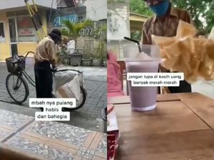 Berjiwa Sosial Tinggi, Bocah 3 Tahun Borong Kerupuk untuk Dibagi-bagi