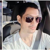 Kalau yang ini giliran Evan Sanders. Beberapa netizen menyebut kalau hasil editan wajah Evan Sanders malah membuatnya terlihat seperti Sari Nila, lawan mainnya di sinetron Ikatan Cinta. Foto: Instagram/@fansaryasaloka6; Instagram/@iam.evansanders