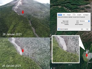 Terbangkan Drone, BPPTKG Pastikan Awan Panas Gunung Merapi Capai 3,5 Km