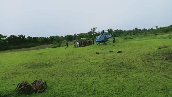 Helikopter BPBD Sulsel Mendarat Darurat di Jeneponto (Dok. Istimewa)
