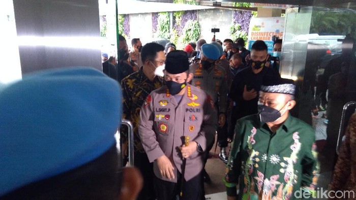 Kapolri Jenderal Listyo Sigit Prabowo silaturahmi ke PP Muhammadiyah (Adhyasta Dirgantara/detikcom),