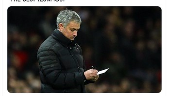 Mourinho sudah menyiapkan pembelaan, tim yang lebih baik malah kalah. Foto: istimewa