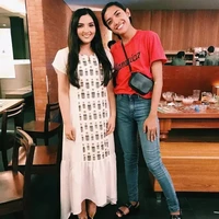 Inilah kebersamaan Millen Cyrus dengan Ashanty. Foto ini diduga diambil saat Millen belum melakukan operasi. Foto: Instagram