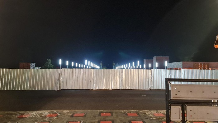 Penampakan Alun-alun Majalengka yang masih dalam tahap pembangunan.