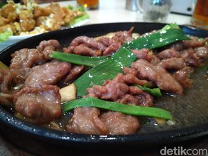 Enaknya Sapi Hot Plate dan Udang Telur Asin Ala China di Family Chinese Resto