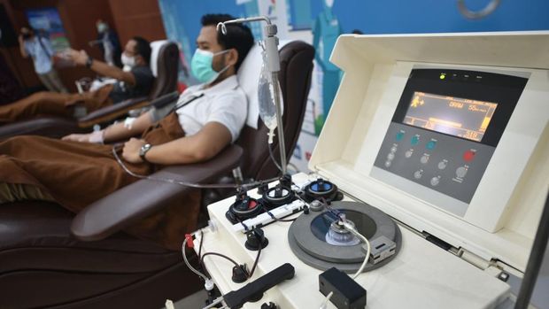 Donor plasma pertamina untuk Indonesia. (Dok: BUMN)
