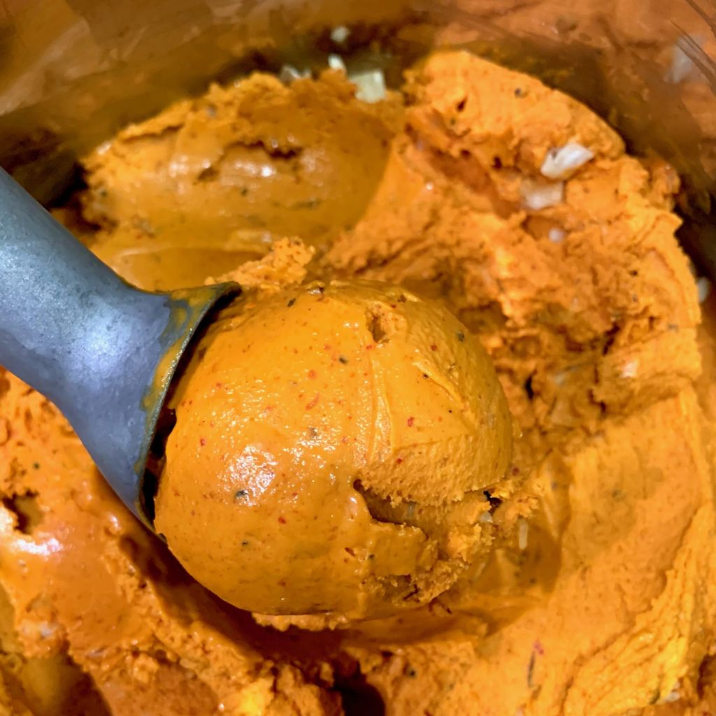gelato unik, rasa kari ikan dan sup jamur