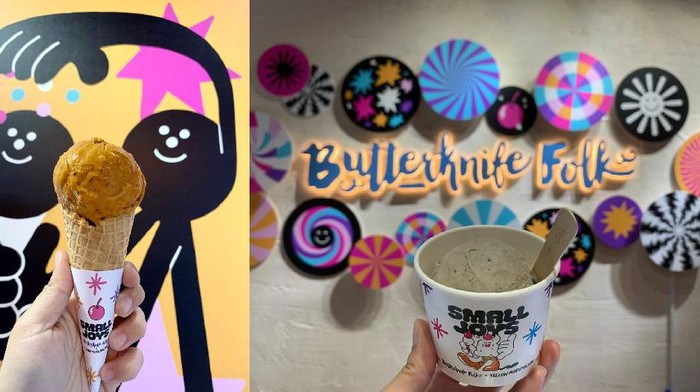 gelato unik gelato unik, rasa kari ikan dan sup jamur