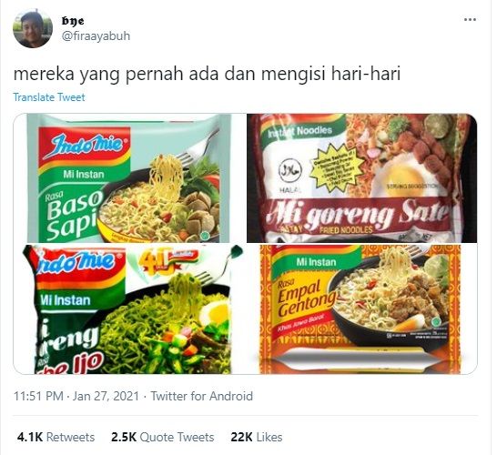 nostalgia dengan rasa indomie yang bikin kangen
