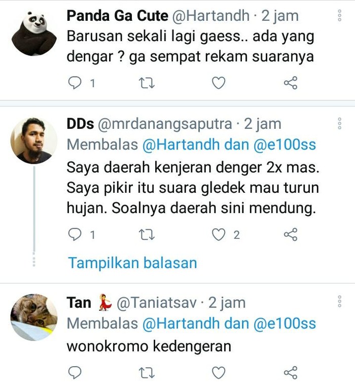 suara dentuman di surabaya