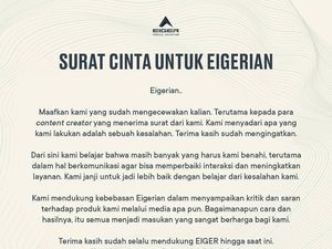 Eiger Kirim Surat Cinta Lagi Hingga GWK Bali yang Bakal Tutup