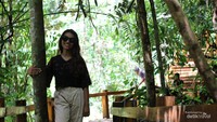 Pengunjung di Istana Ular