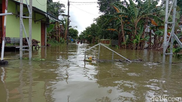 Banjir di Desa Setrokalangan Kaliwungu, Kudus.(31/1/2021)