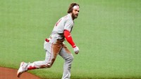 Bryce Harper dikontrak Philadelphia Phillies senilai 330 juta dolar AS untuk kontrak berdurasi 13 tahun, pada 2019 hingga 2031. (Foto: Julio Aguilar/Getty Images/AFP)