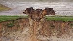 Erosi di Pantai Norfolk Inggris Makin Mengganas