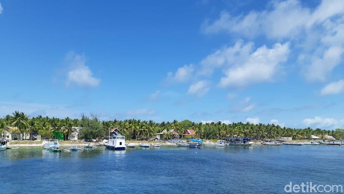 Ilustrasi pulau di Taman Nasional Takabonerate, Selayar (Noval/detikcom).