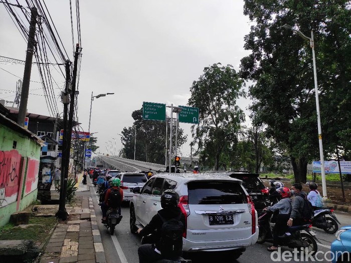 Kemacetan di Jaksel (Azhar Bagas/detikcom)
