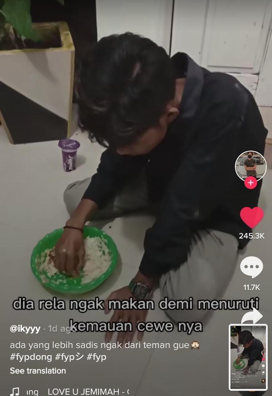 Sedih! Pria Ini Rela Menahan Lapar demi Pacar, Berakhir Diputusin