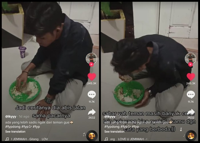 Sedih! Pria Ini Rela Menahan Lapar demi Pacar, Berakhir Diputusin