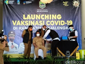 Vaksinasi COVID-19 di Majalengka, Bupati-Ketua DPRD Tak Lolos Skrining