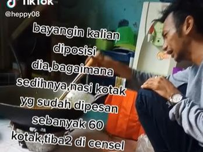 60 Pesanan Nasi Kotak Dibatalkan Pria Ini Nangis Karena 60 Pesanan Nasi Kotak Dibatalkan
