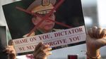 Aksi Protes Kudeta Militer di Myanmar