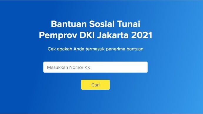 Bansos 2021 DKI Jakarta  berupa BST Rp 300 ribu