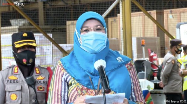 Juru Bicara Vaksin Covid-19 dari Kementerian Kesehatan, Siti Nadia Tarmizi. (Tangkapan Layar Youtube Sekretariat Presiden)