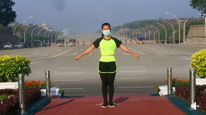 Khing Hnin Wai Khing Hnin Wai viral aerobik