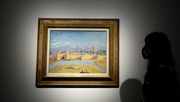 Lukisan Masjid Maroko Karya Winston Churchill Dijual Angelina Jolie