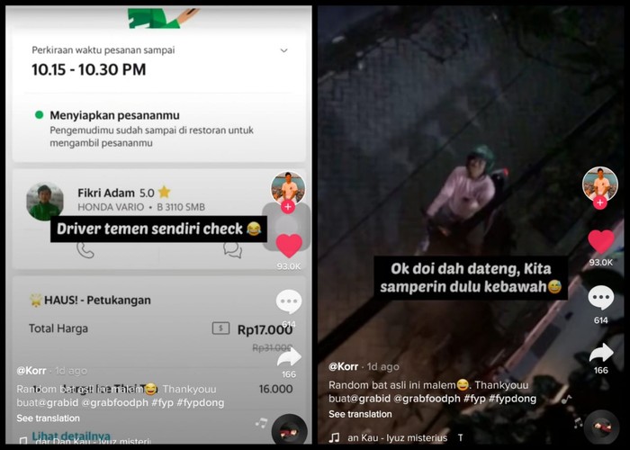 Ngakak! Pesan Makanan Via Ojol, Netizen Ini Dilayani Teman Sendiri Ngakak! Pesan Makanan Via Ojol, Netizen Ini Dilayani Teman Sendiri