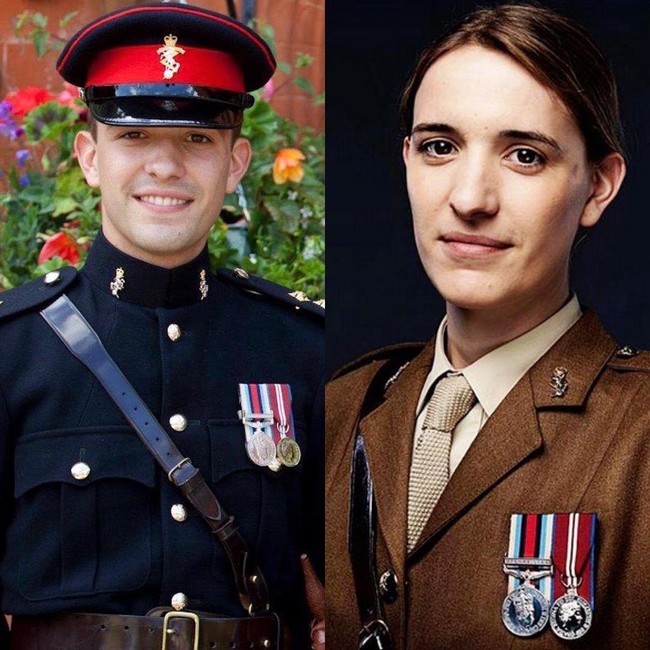 Hannah pernah menjadi tentara Inggris dengan pangkat tertinggi sebagai transgender.  Foto: Instagram