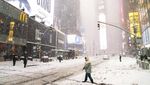 Potret New York Dihantam Badai Salju