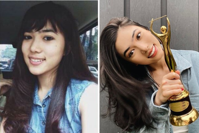 Jika dilihat, wajah Isyana Sarasvati tidak terlalu banyak berubah. Jika dulu Isyana tampil dengan rambut panjang berponi, kini gaya rambutnya itu sudah berubah dan membuatnya terlihat lebih dewasa. Foto: instagram.com/isyanasarasvati