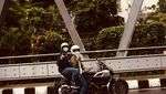 Intip Gaya Sunmori Raffi Ahmad dan Gading Marten Naik Motor Gede